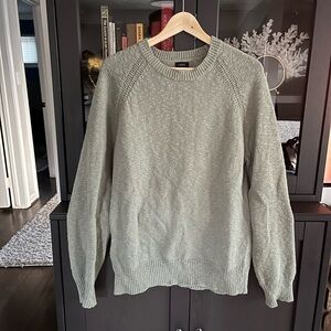 J. Crew Men's Light Green Crewneck Sweater